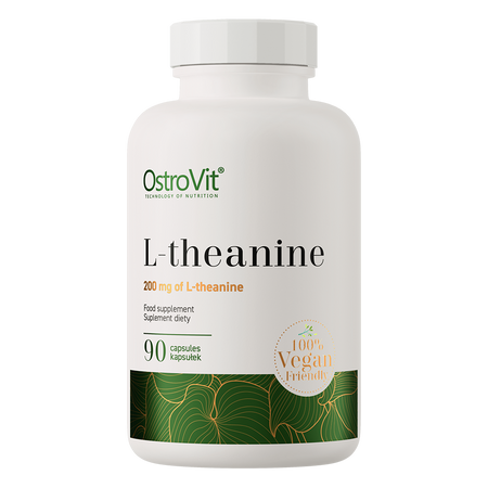 OstroVit L-Theanine VEGE is a high-quality dietary supplement that is a source of L-theanine and inulin. It is a vegan preparation, available in the form of easy-to-swallow capsules, created for people who care about maintaining cognitive functions at an appropriate level.