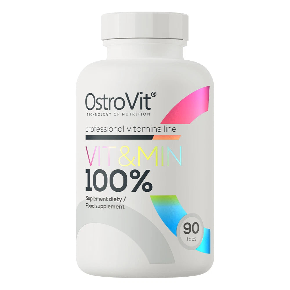 OstroVit VIT & MIN 90 tabs is a comprehensive dietary supplement that provides the body with essential vitamins and minerals that support overall health.