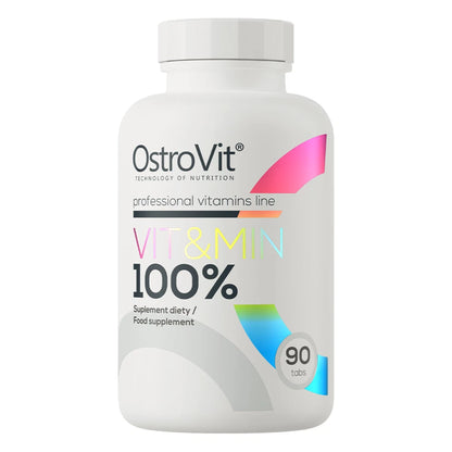 OstroVit VIT & MIN 90 tabs is a comprehensive dietary supplement that provides the body with essential vitamins and minerals that support overall health.