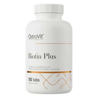 OstroVit Biotin Plus is a modern dietary supplement in tablets containing biotin, selenium, zinc and folic acid. Biotin, zinc and selenium help maintain healthy hair, healthy skin and healthy nails.