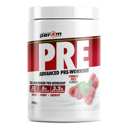 Per4m Pre is the ultimate pre-workout solution for optimal gym performance. It is packed with hand-picked ingredients to promote energy and mental focus, with 2000mg Taurine for added hydration.