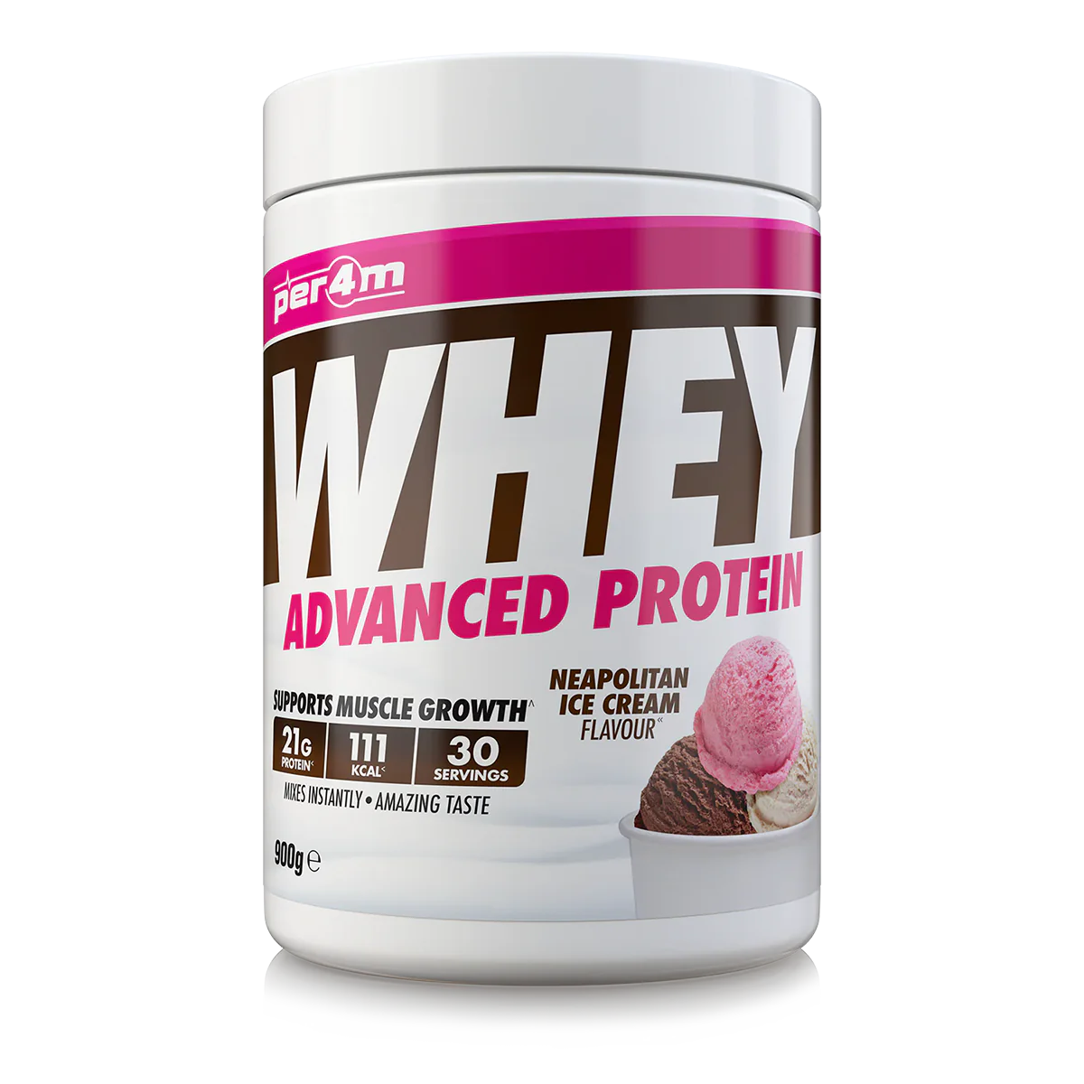 Fuel your fitness journey with Per4m Whey Protein, a premium blend designed for athletes, gym-goers, and anyone looking to support muscle growth and recovery.