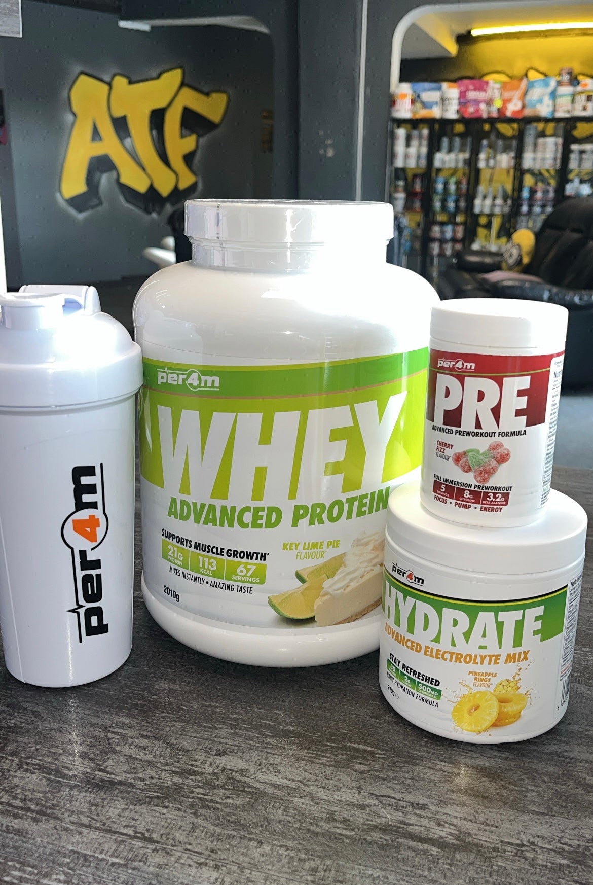 Per4m Performance Bundle - Whey Protein + Hydrate + Free Shaker + Free Pre-Workout Sample €70