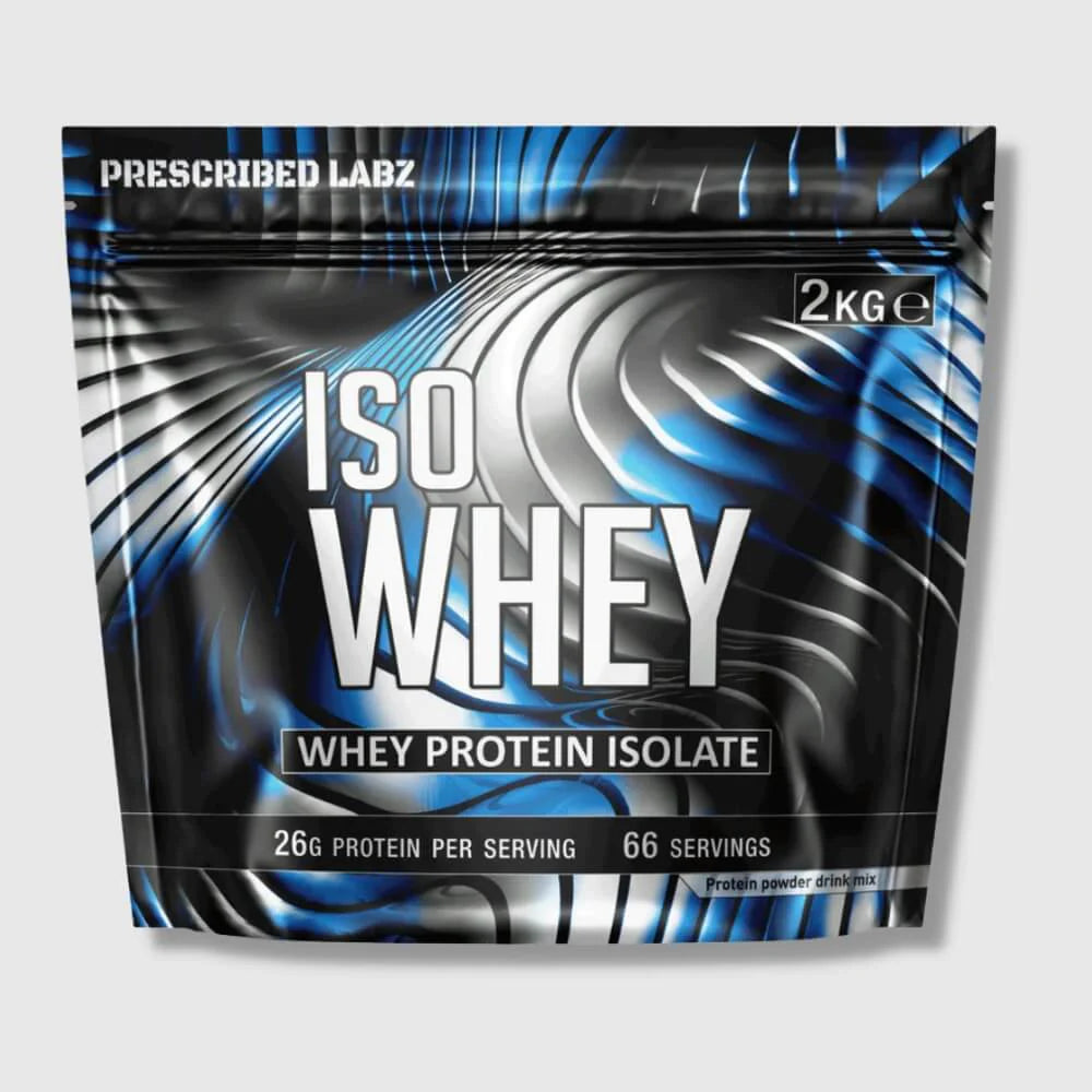 Fuel your muscles with Prescribed Labs ISO Whey, a high-quality whey protein isolate designed for serious athletes and fitness enthusiasts. Engineered for rapid absorption and maximum muscle recovery, this premium supplement delivers 25g of protein per serving with minimal carbs, fats, and lactose.