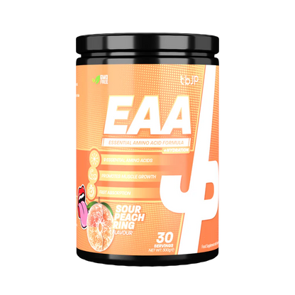 Shop TBJP EAA — a premium essential amino acid supplement designed for muscle recovery, hydration, and performance. Boost endurance with fast-absorbing EAAs today.